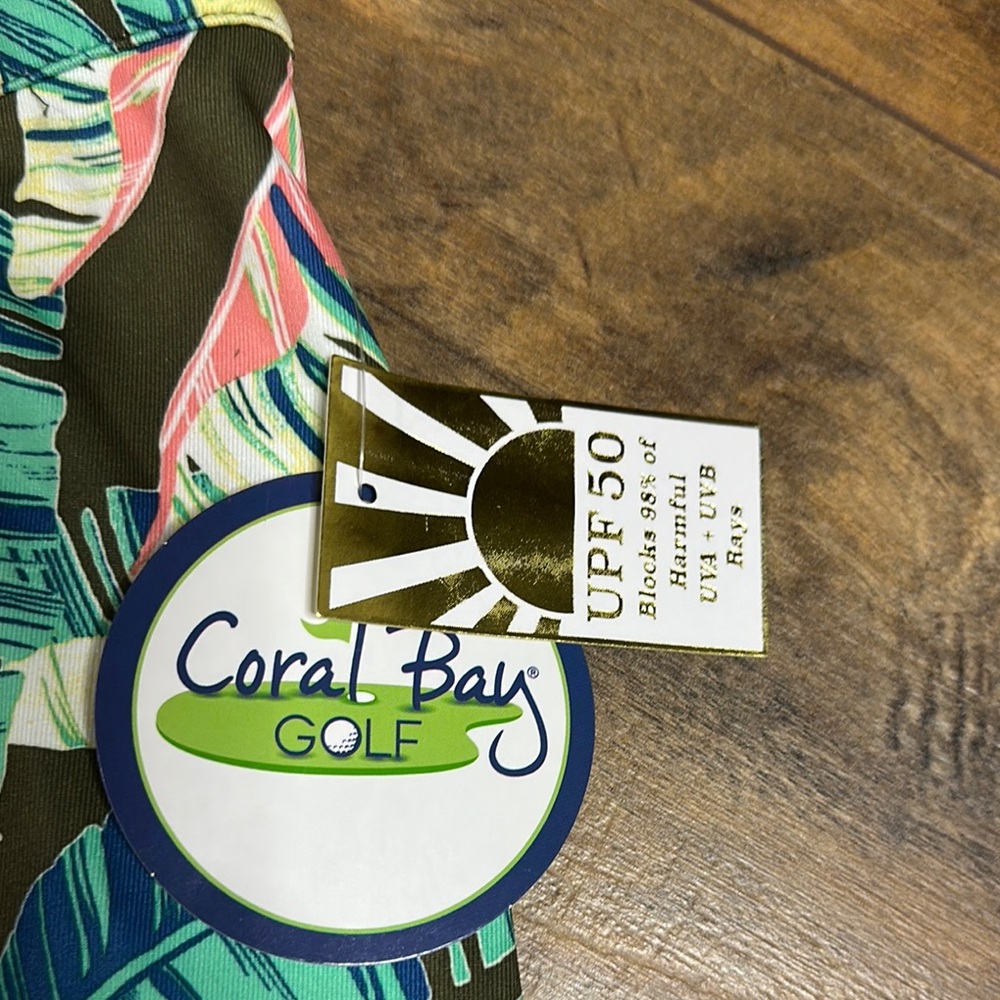 CORAL BAY GOLF UPF 50 Tropical Print Skirt Skort, Size XL, NWT - Picture 2 of 6